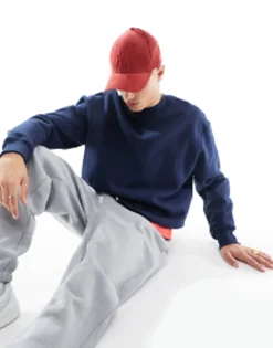 Tracksuits*DESIGN Heavyweight Oversized Hoodie In Navy - Navy