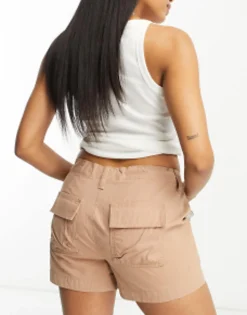 Shorts*DESIGN Hourglass Cargo Shorts In Tan