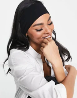 Gifts*DESIGN Jersey Headband In Black
