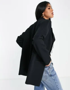 Suits & Tailoring*DESIGN Jersey Slouchy Suit Blazer In Black
