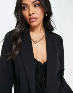 Suits & Tailoring*DESIGN Jersey Slouchy Suit Blazer In Black