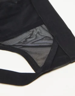 Underwear*DESIGN Jock With Sheer Panelling Black
