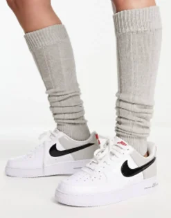 Socks & Tights*DESIGN Leg Warmer In Grey Marl Light Grey