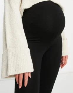 Trousers & Leggings*Maternity Design 2 Pack Over The Bump Leggings In Black