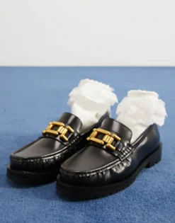 Loafers*DESIGN Memorize Leather Loafer In Black