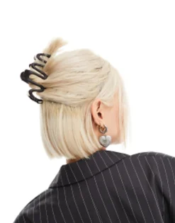Hair Accessories*DESIGN Metal Hair Clip Claw In Black