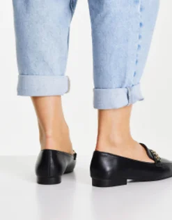 Loafers*DESIGN Mingle Chain Loafers In Black