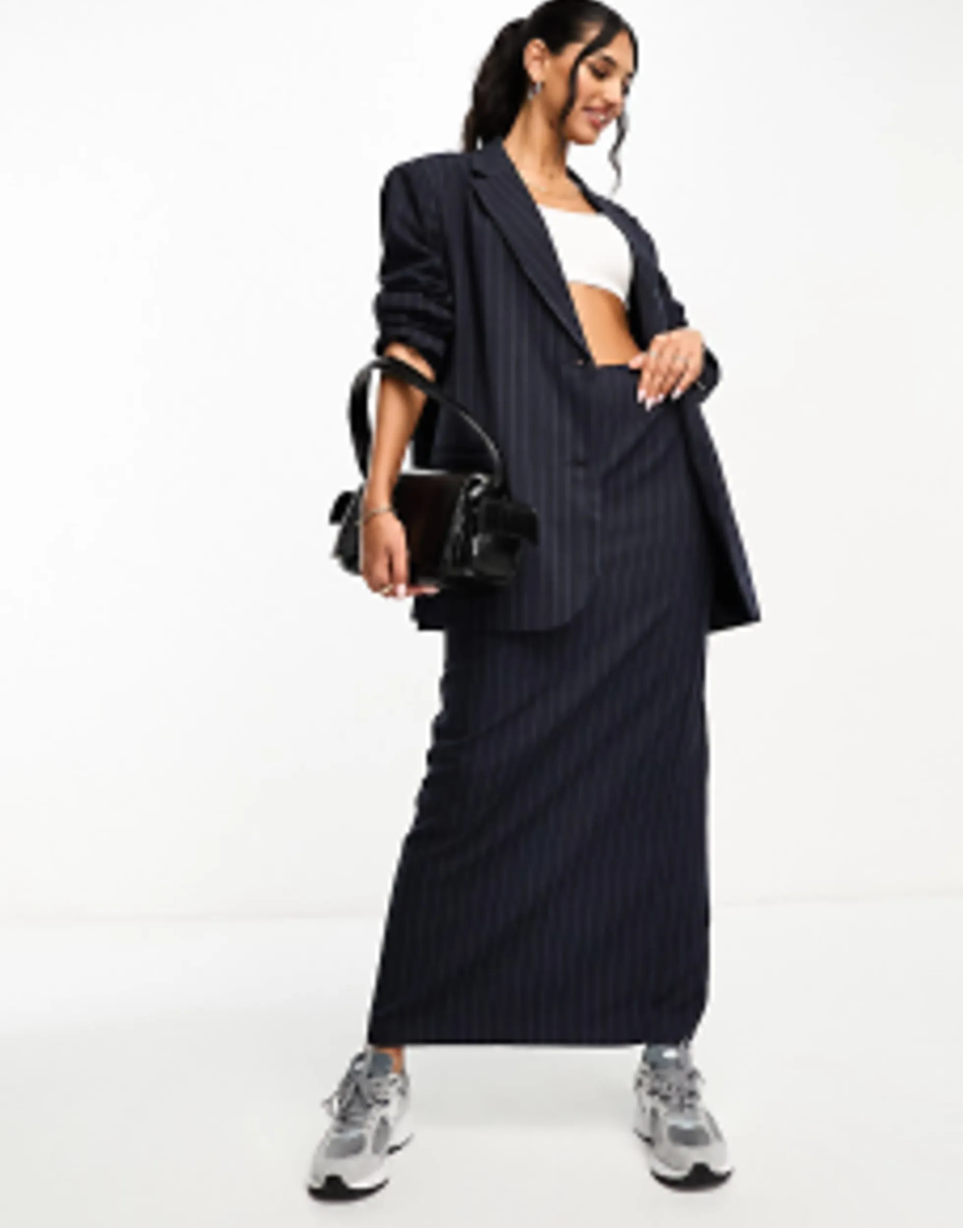 Suits & Tailoring*DESIGN Mix & Match In Navy Pinstripe