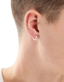Gifts*DESIGN 9Mm Hoop Earrings In Real Plate Silver