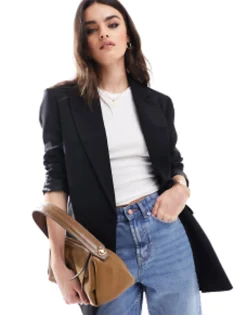 Suits & Tailoring*DESIGN New Perfect Long Line Shape Blazer In Black
