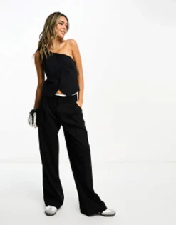 Suits & Tailoring*DESIGN One Shoulder Waistcoat In Black