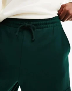 Tracksuits*DESIGN Oversized Joggers With Cargo Pockets In Dark Green Pine Grove