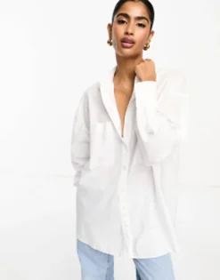 Shirts*DESIGN Oversized Shirt In White