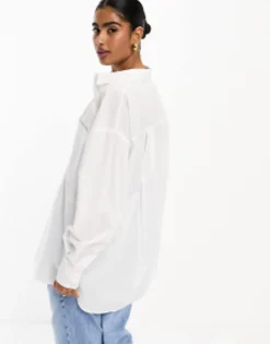 Shirts*DESIGN Oversized Shirt In White