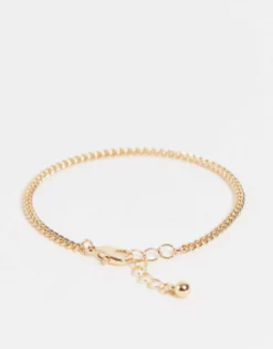 Gifts*DESIGN Pack Of 4 Fine Chain Bracelets In Tone Gold