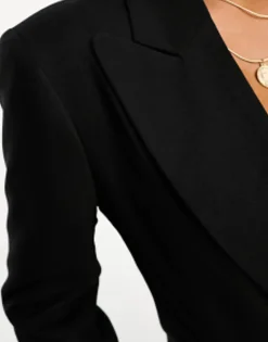 Suits & Tailoring*DESIGN Petite Long Line Perfect Blazer In Black