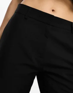 Trousers & Leggings*DESIGN Petite Slim Straight Trouser In Black