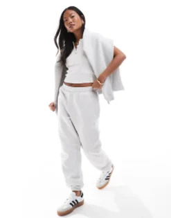 Tracksuits & Joggers*Petite Design Ultimate Jogger Co-Ord In Ice Marl