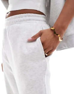 Tracksuits & Joggers*Petite Design Ultimate Jogger Co-Ord In Ice Marl