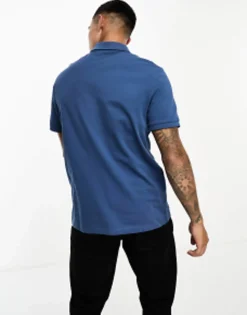 Polo Shirts*DESIGN Pique Polo Shirt In Blue Ensign Blue