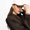Hats*DESIGN Plain Cotton Cap In White