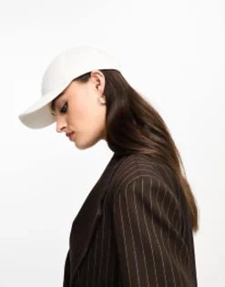 Hats*DESIGN Plain Cotton Cap In White