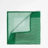 Ties*DESIGN Pocket Square In Forest Green Geo Print Dark Green