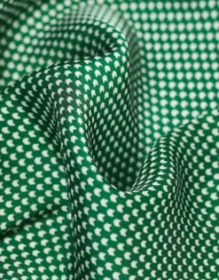 Ties*DESIGN Pocket Square In Forest Green Geo Print Dark Green