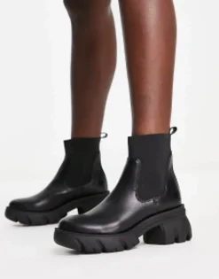 Chelsea Boots*DESIGN Reed Chunky Chelsea Boots In Black