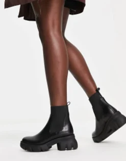 Chelsea Boots*DESIGN Reed Chunky Chelsea Boots In Black