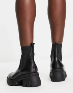 Chelsea Boots*DESIGN Reed Chunky Chelsea Boots In Black