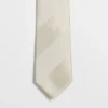 Ties*DESIGN Regular Tie With Tonal Stripe In Stone