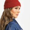 Beanies*DESIGN Rib Beanie In Rust