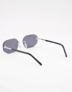 Sunglasses*DESIGN 90S Retro Rimless Sunglasses In Black