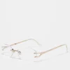Sunglasses*DESIGN 90'S Rimless Fashion Glasses With Lens Clear