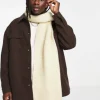 Scarves*DESIGN Scarf With Chunky Knit In Ecru Beige