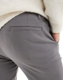 Trousers & Chinos*DESIGN Skinny Chinos In Charcoal