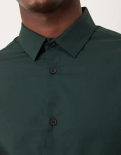 Suits & Tailoring*DESIGN Skinny Fit Shirt In Deep Pine Green