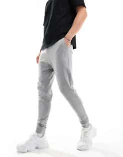 Tracksuits*DESIGN Skinny Joggers In Grey Marl