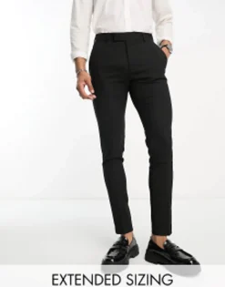 Trousers & Chinos*DESIGN Skinny Smart Trousers In Black
