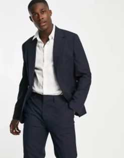 Trousers & Chinos*DESIGN Skinny Suit Jacket In Navy