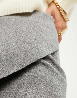 Shorts*DESIGN Skort In Crepe Grey