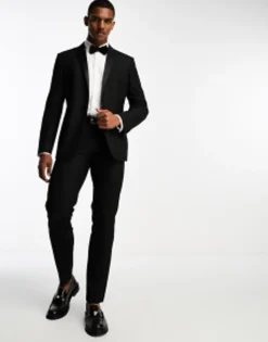 Suits & Tailoring*DESIGN Slim Black Tuxedo