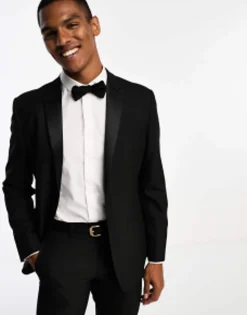 Suits & Tailoring*DESIGN Slim Black Tuxedo