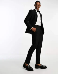 Suits & Tailoring*DESIGN Slim Black Tuxedo
