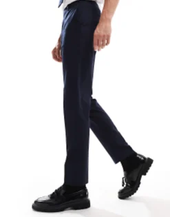 Suits & Tailoring*DESIGN Slim Smart Trouser In Navy