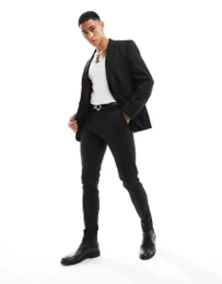 Suits & Tailoring*DESIGN Slim Suit In Black