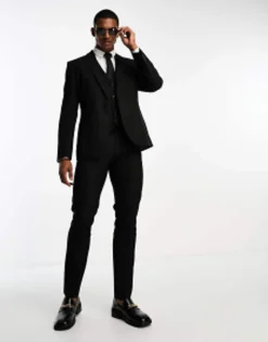 Suits & Tailoring*DESIGN Slim Suit In Black