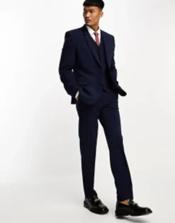 Suits & Tailoring*DESIGN Slim Suit In Navy