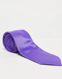 Ties*DESIGN Slim Tie In High Shine Purple